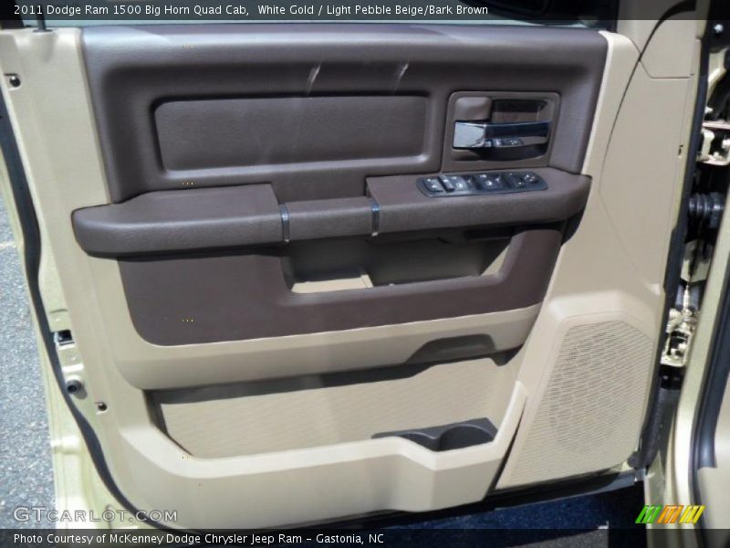 White Gold / Light Pebble Beige/Bark Brown 2011 Dodge Ram 1500 Big Horn Quad Cab