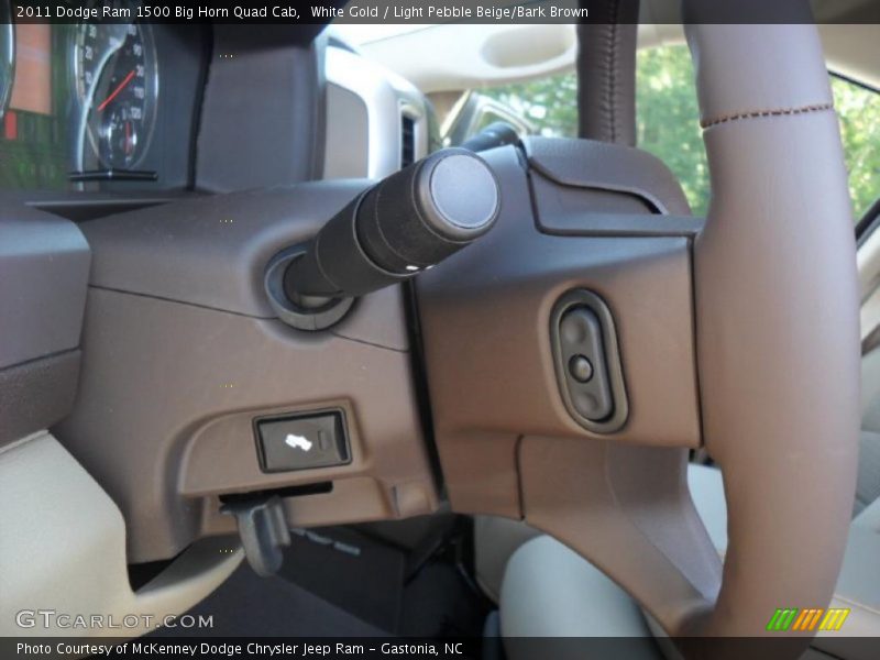 White Gold / Light Pebble Beige/Bark Brown 2011 Dodge Ram 1500 Big Horn Quad Cab