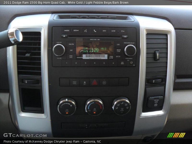 White Gold / Light Pebble Beige/Bark Brown 2011 Dodge Ram 1500 Big Horn Quad Cab