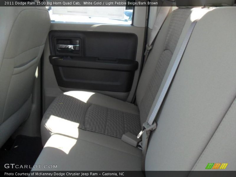 White Gold / Light Pebble Beige/Bark Brown 2011 Dodge Ram 1500 Big Horn Quad Cab
