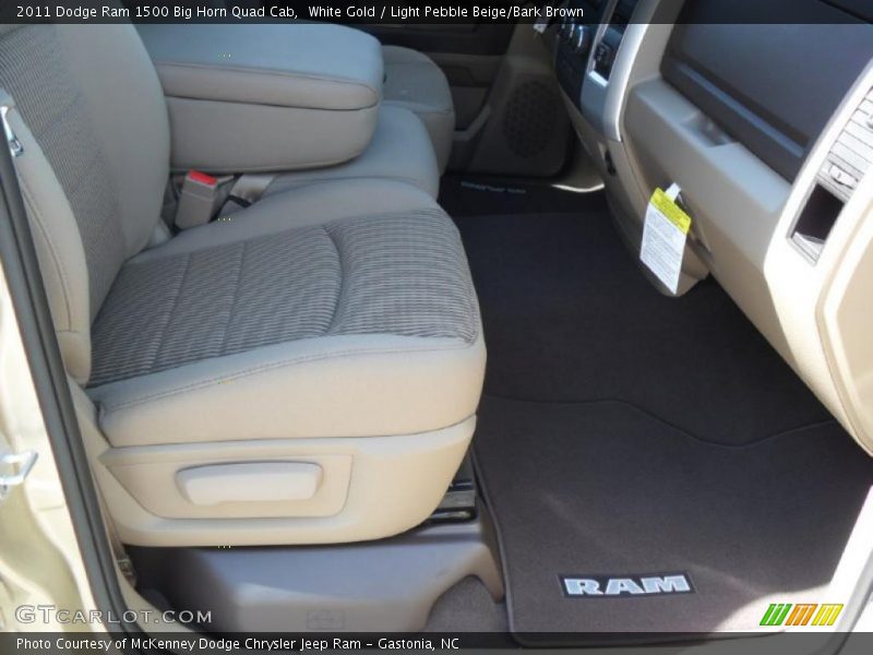 White Gold / Light Pebble Beige/Bark Brown 2011 Dodge Ram 1500 Big Horn Quad Cab