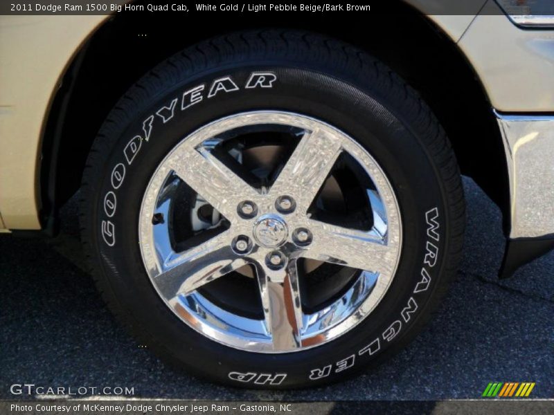 White Gold / Light Pebble Beige/Bark Brown 2011 Dodge Ram 1500 Big Horn Quad Cab