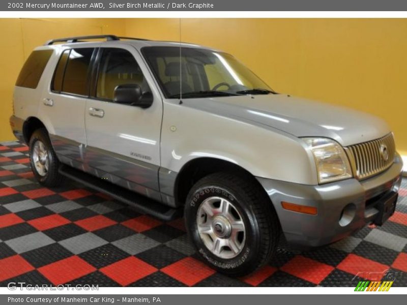 Silver Birch Metallic / Dark Graphite 2002 Mercury Mountaineer AWD