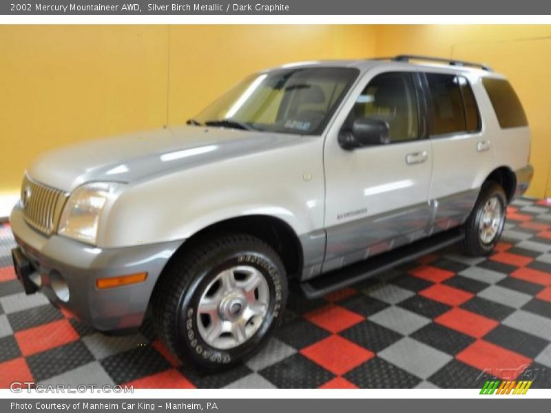 Silver Birch Metallic / Dark Graphite 2002 Mercury Mountaineer AWD