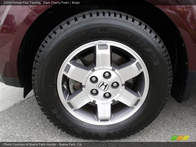 Dark Cherry Pearl / Beige 2009 Honda Pilot Touring