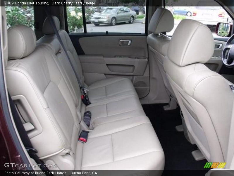 Dark Cherry Pearl / Beige 2009 Honda Pilot Touring