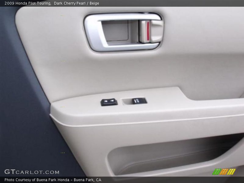 Dark Cherry Pearl / Beige 2009 Honda Pilot Touring