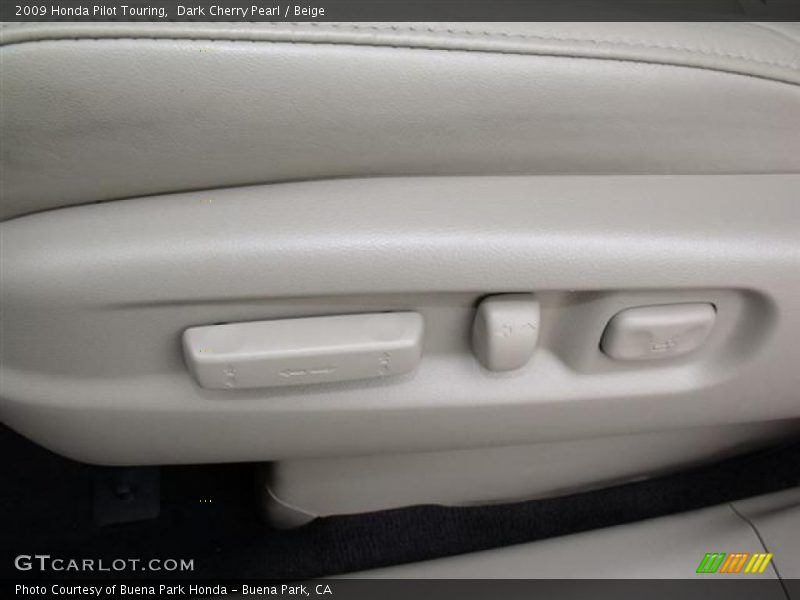 Dark Cherry Pearl / Beige 2009 Honda Pilot Touring