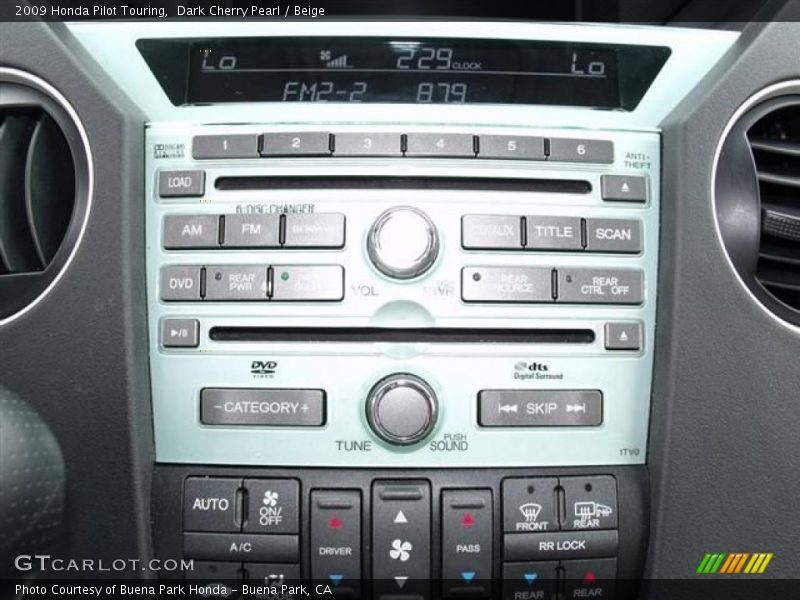 Dark Cherry Pearl / Beige 2009 Honda Pilot Touring
