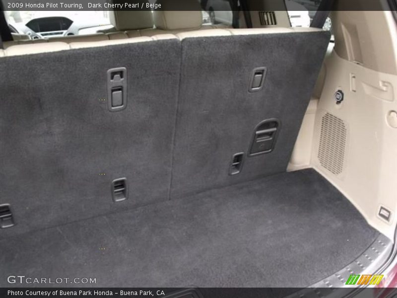 Dark Cherry Pearl / Beige 2009 Honda Pilot Touring