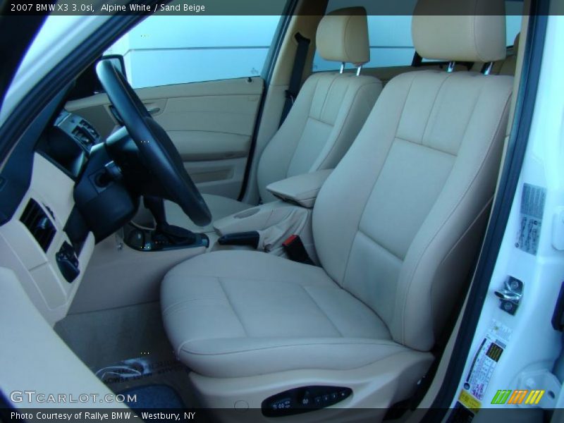 Alpine White / Sand Beige 2007 BMW X3 3.0si