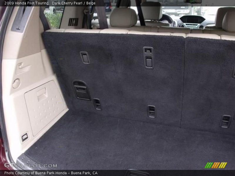 Dark Cherry Pearl / Beige 2009 Honda Pilot Touring