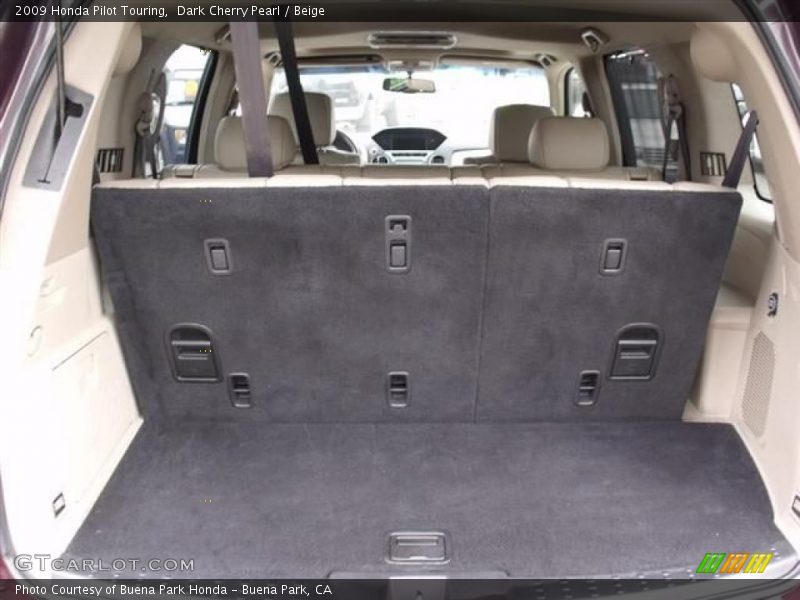 Dark Cherry Pearl / Beige 2009 Honda Pilot Touring
