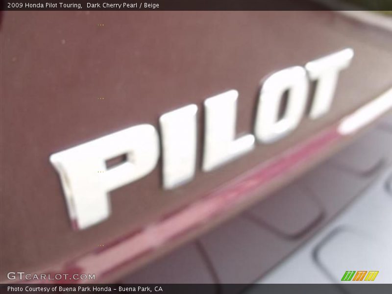 Dark Cherry Pearl / Beige 2009 Honda Pilot Touring