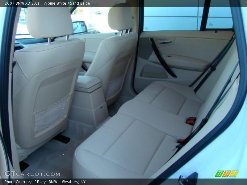 Alpine White / Sand Beige 2007 BMW X3 3.0si