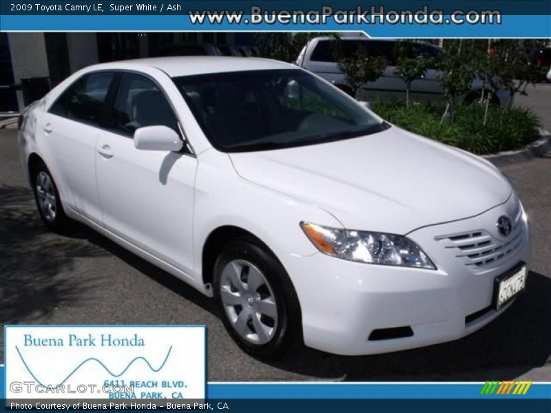 Super White / Ash 2009 Toyota Camry LE