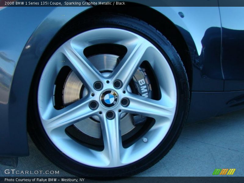 Sparkling Graphite Metallic / Black 2008 BMW 1 Series 135i Coupe