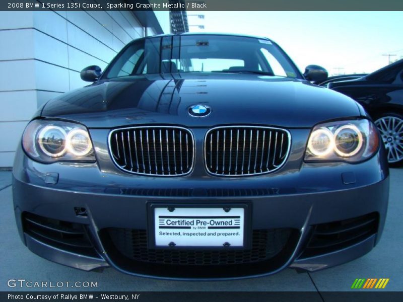Sparkling Graphite Metallic / Black 2008 BMW 1 Series 135i Coupe