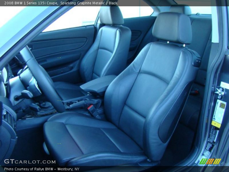 Sparkling Graphite Metallic / Black 2008 BMW 1 Series 135i Coupe