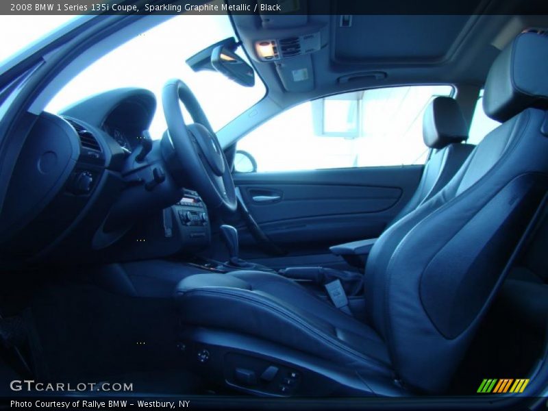 Sparkling Graphite Metallic / Black 2008 BMW 1 Series 135i Coupe