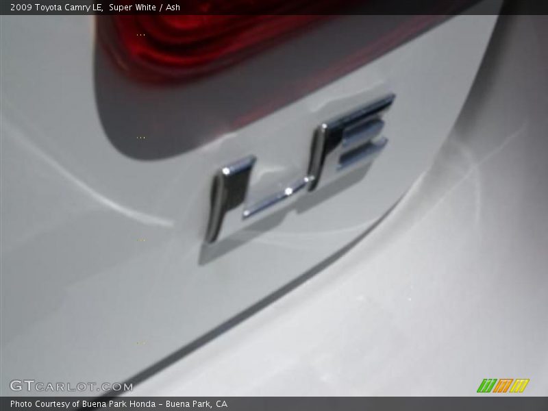Super White / Ash 2009 Toyota Camry LE