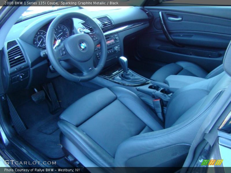 Sparkling Graphite Metallic / Black 2008 BMW 1 Series 135i Coupe