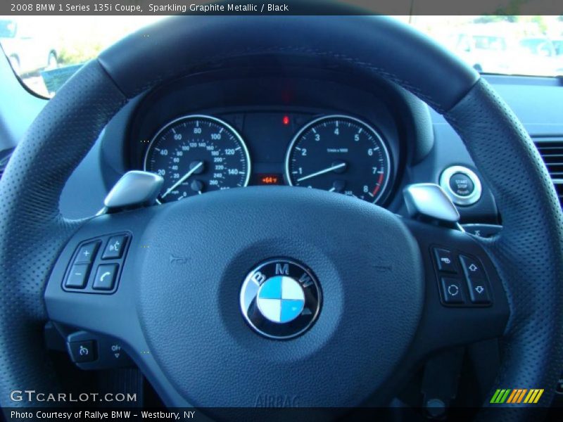 Sparkling Graphite Metallic / Black 2008 BMW 1 Series 135i Coupe