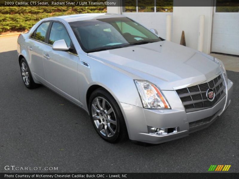 Radiant Silver / Light Titanium/Ebony 2009 Cadillac CTS Sedan