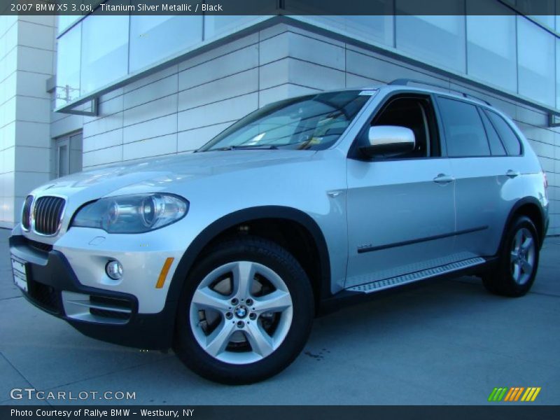 Titanium Silver Metallic / Black 2007 BMW X5 3.0si