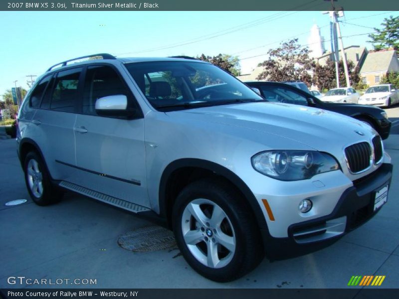 Titanium Silver Metallic / Black 2007 BMW X5 3.0si