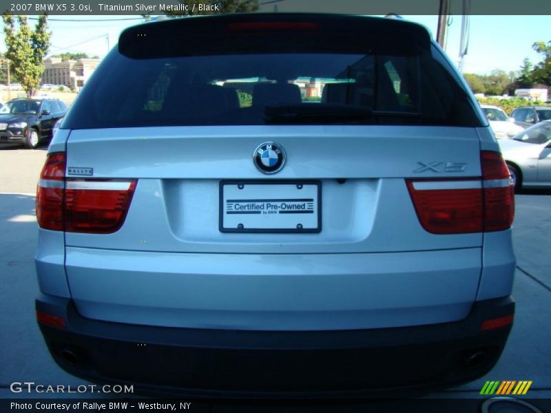 Titanium Silver Metallic / Black 2007 BMW X5 3.0si