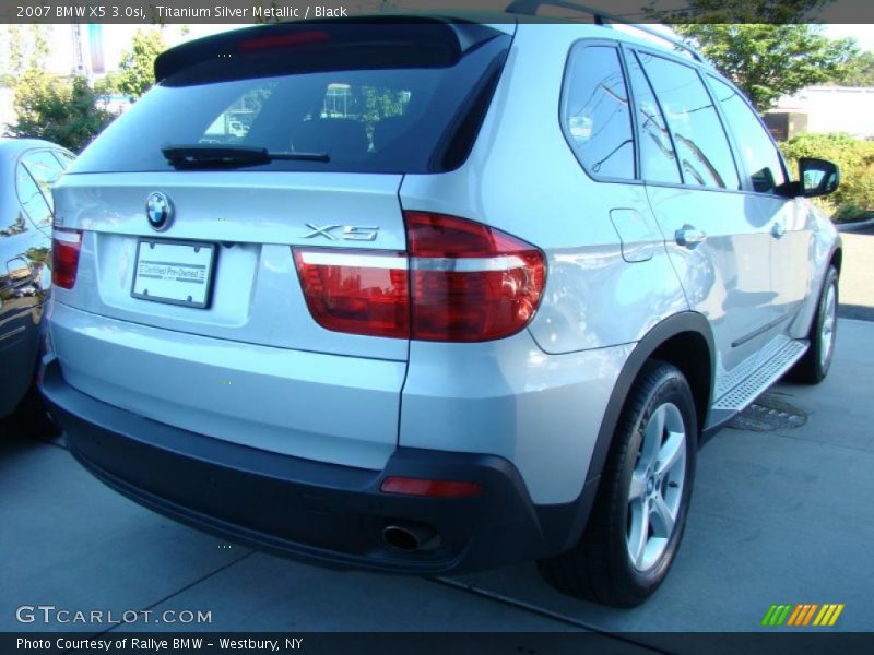 Titanium Silver Metallic / Black 2007 BMW X5 3.0si