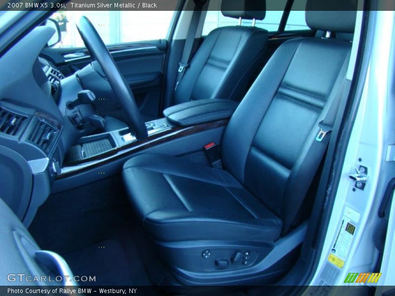 Titanium Silver Metallic / Black 2007 BMW X5 3.0si