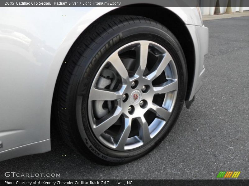 Radiant Silver / Light Titanium/Ebony 2009 Cadillac CTS Sedan