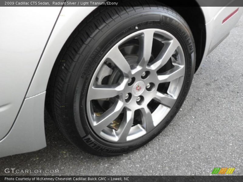 Radiant Silver / Light Titanium/Ebony 2009 Cadillac CTS Sedan