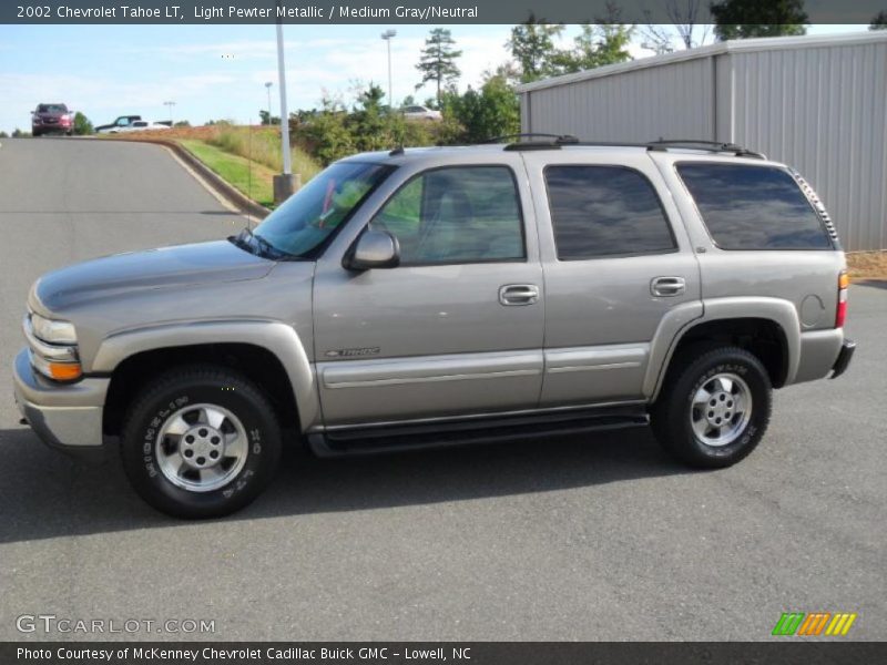 Light Pewter Metallic / Medium Gray/Neutral 2002 Chevrolet Tahoe LT