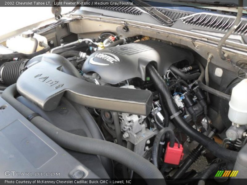 Light Pewter Metallic / Medium Gray/Neutral 2002 Chevrolet Tahoe LT