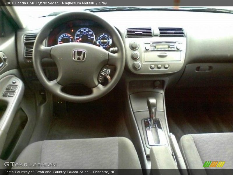 Magnesium Metallic / Gray 2004 Honda Civic Hybrid Sedan