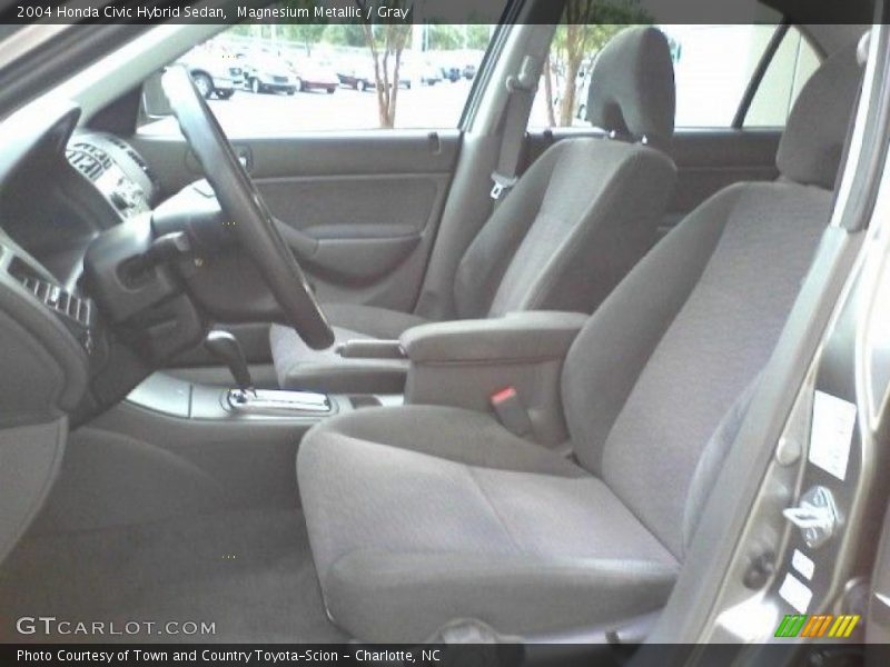 Magnesium Metallic / Gray 2004 Honda Civic Hybrid Sedan