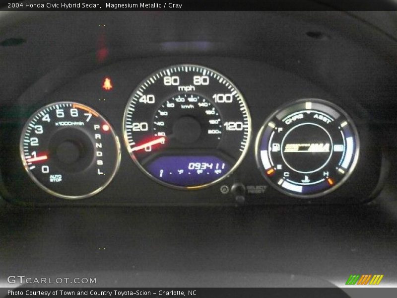 Magnesium Metallic / Gray 2004 Honda Civic Hybrid Sedan