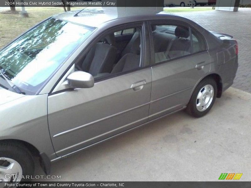 Magnesium Metallic / Gray 2004 Honda Civic Hybrid Sedan