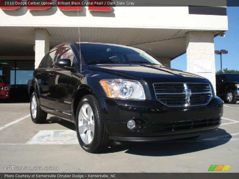 Brilliant Black Crystal Pearl / Dark Slate Gray 2010 Dodge Caliber Uptown