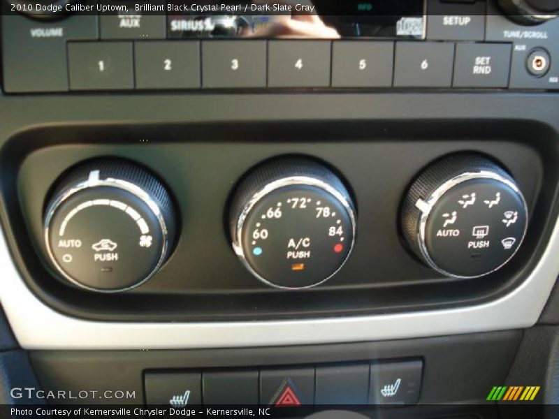 Brilliant Black Crystal Pearl / Dark Slate Gray 2010 Dodge Caliber Uptown