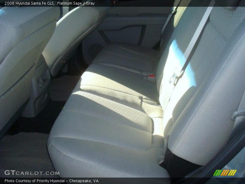 Platinum Sage / Gray 2008 Hyundai Santa Fe GLS