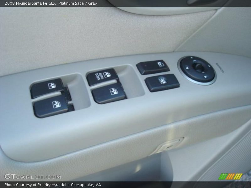 Platinum Sage / Gray 2008 Hyundai Santa Fe GLS