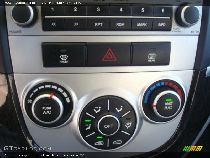 Platinum Sage / Gray 2008 Hyundai Santa Fe GLS