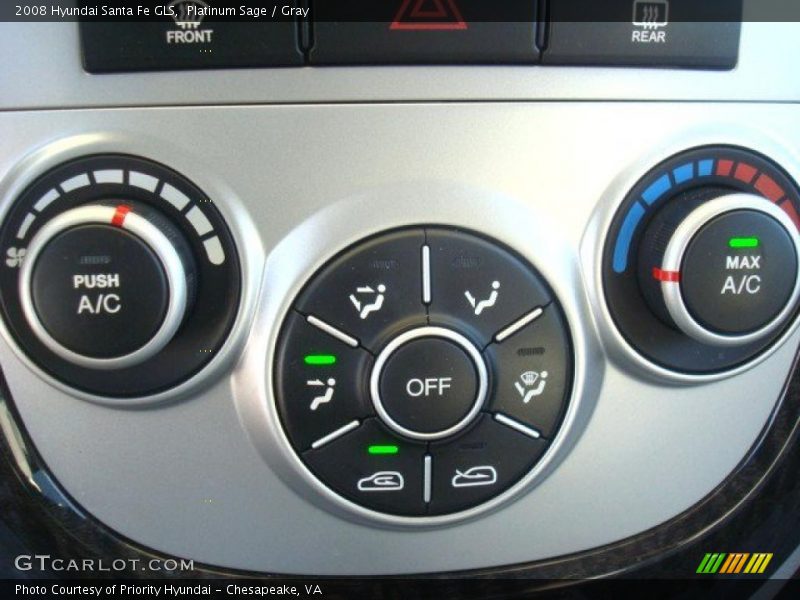 Platinum Sage / Gray 2008 Hyundai Santa Fe GLS