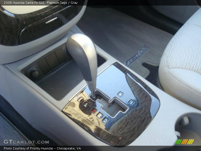 Platinum Sage / Gray 2008 Hyundai Santa Fe GLS