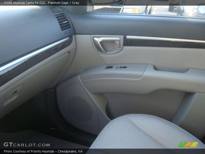 Platinum Sage / Gray 2008 Hyundai Santa Fe GLS