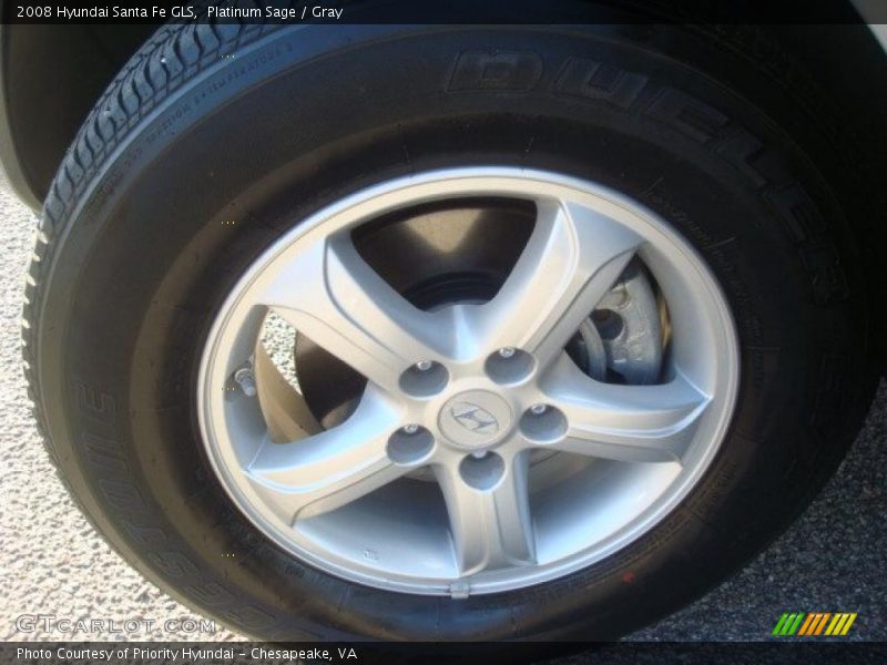 Platinum Sage / Gray 2008 Hyundai Santa Fe GLS
